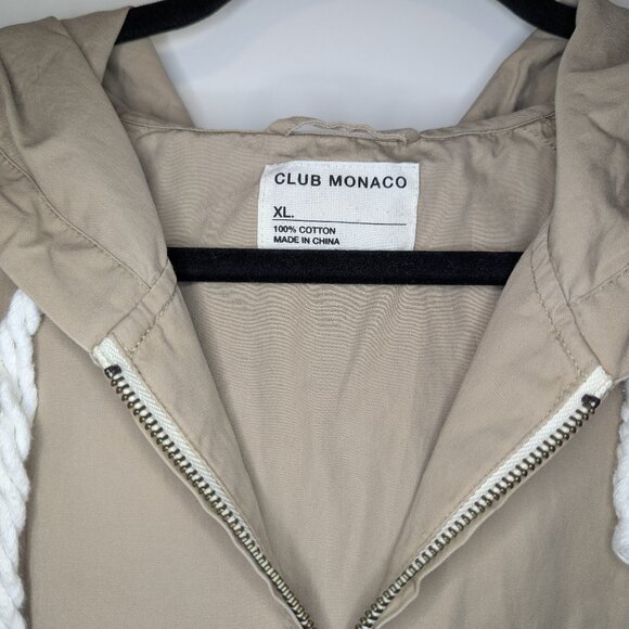 Club Monaco Cotton Zip Up Jacket / windbreaker XL - Picture 1 of 3